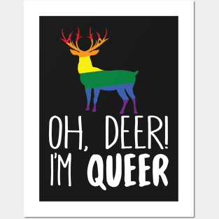 Oh Deer I'm Queer Posters and Art